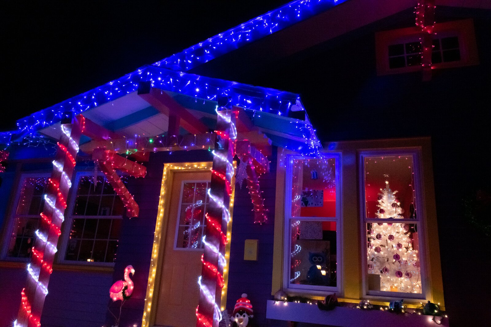 Mark Everett's home is decked out for the holidays at 4429 Pembroke Ln.