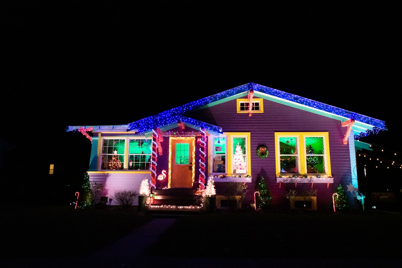 Mark Everett's home is decked out for the holidays at 4429 Pembroke Ln.