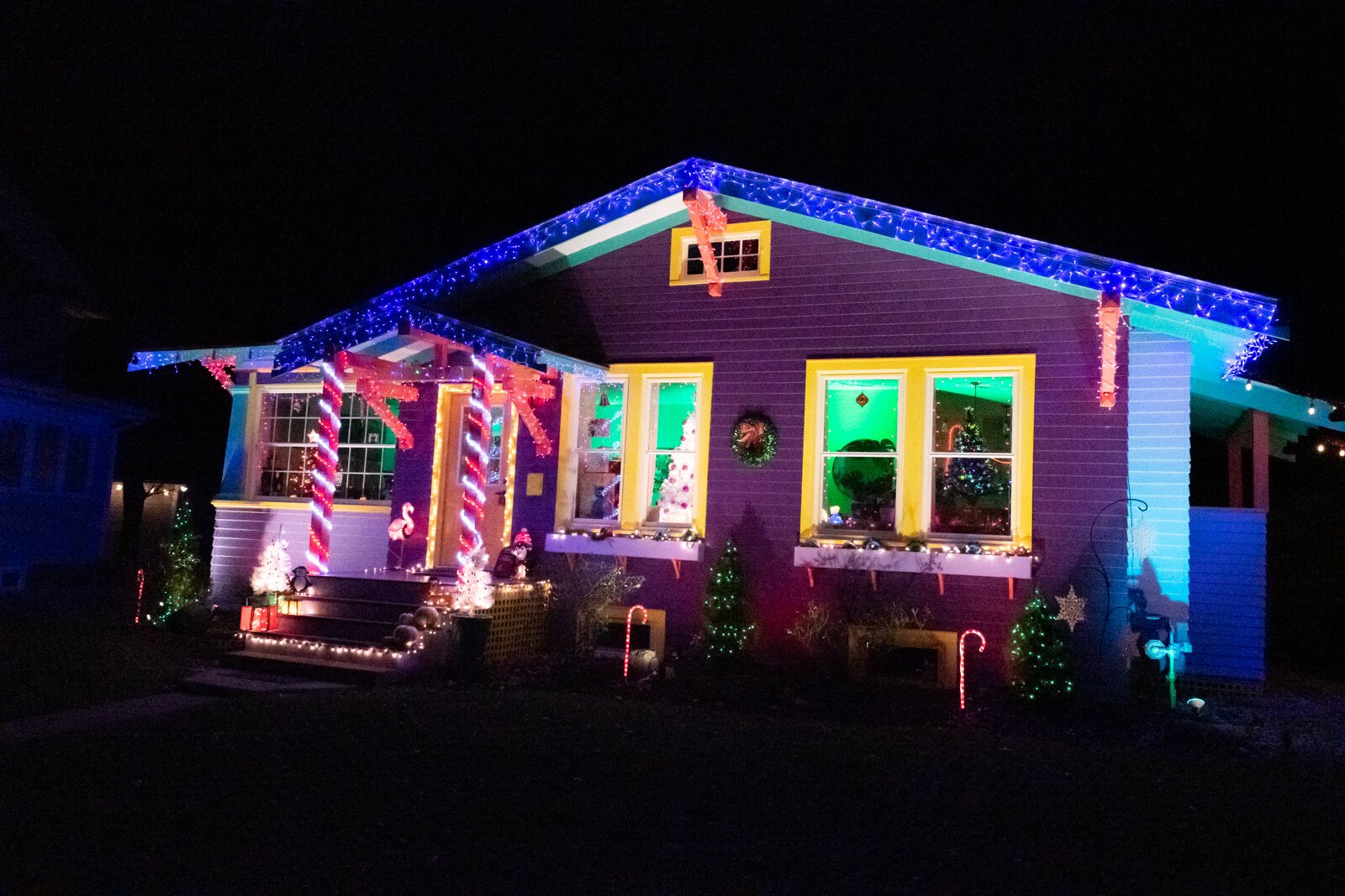 Mark Everett's home is decked out for the holidays at 4429 Pembroke Ln.