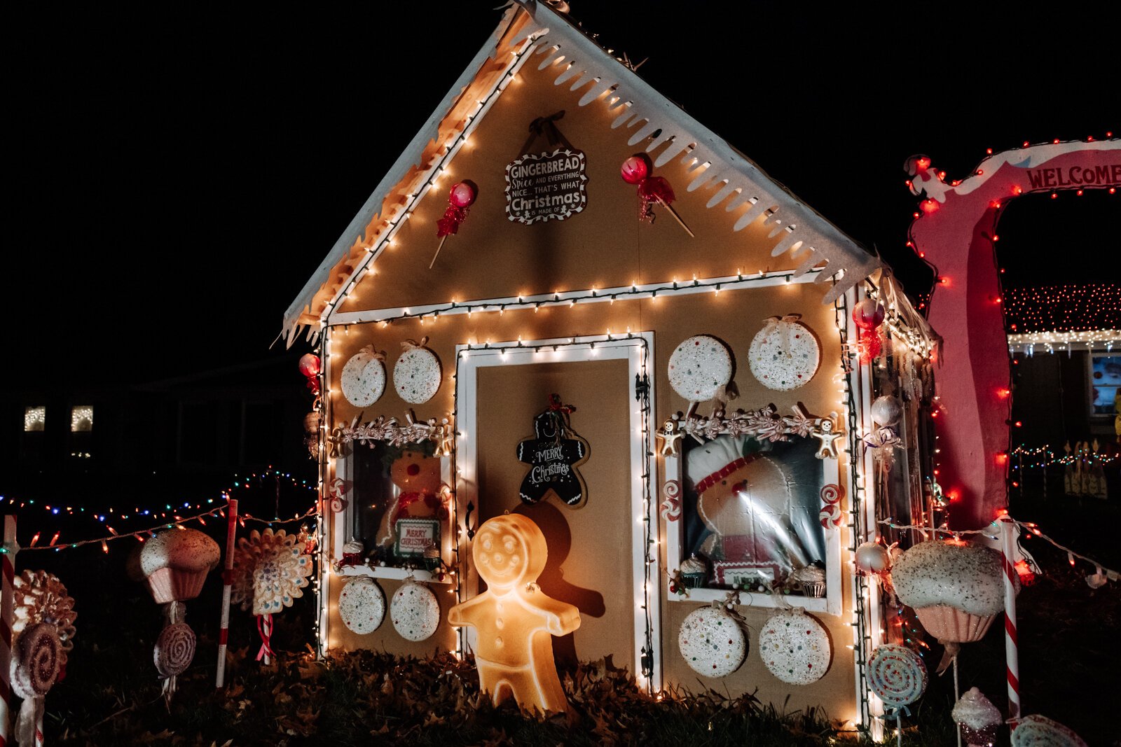 Matt and Jody Ellenwood’s home is all decked out for the holidays at 721 Pelham Dr.