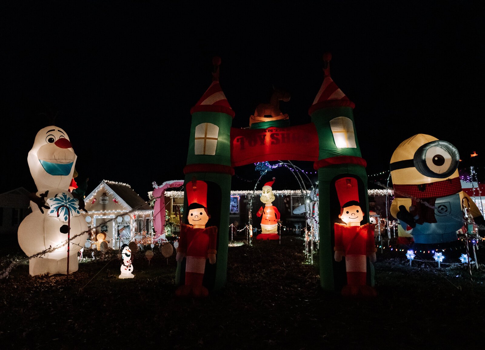 Matt and Jody Ellenwood’s home is all decked out for the holidays at 721 Pelham Dr.