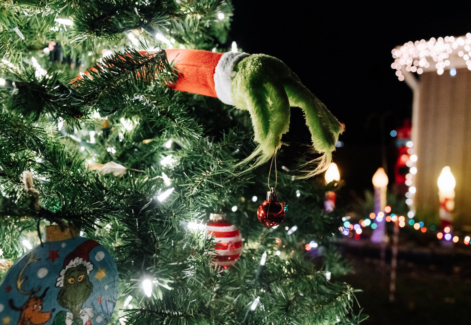 Matt and Jody Ellenwood’s home is all decked out for the holidays at 721 Pelham Dr.