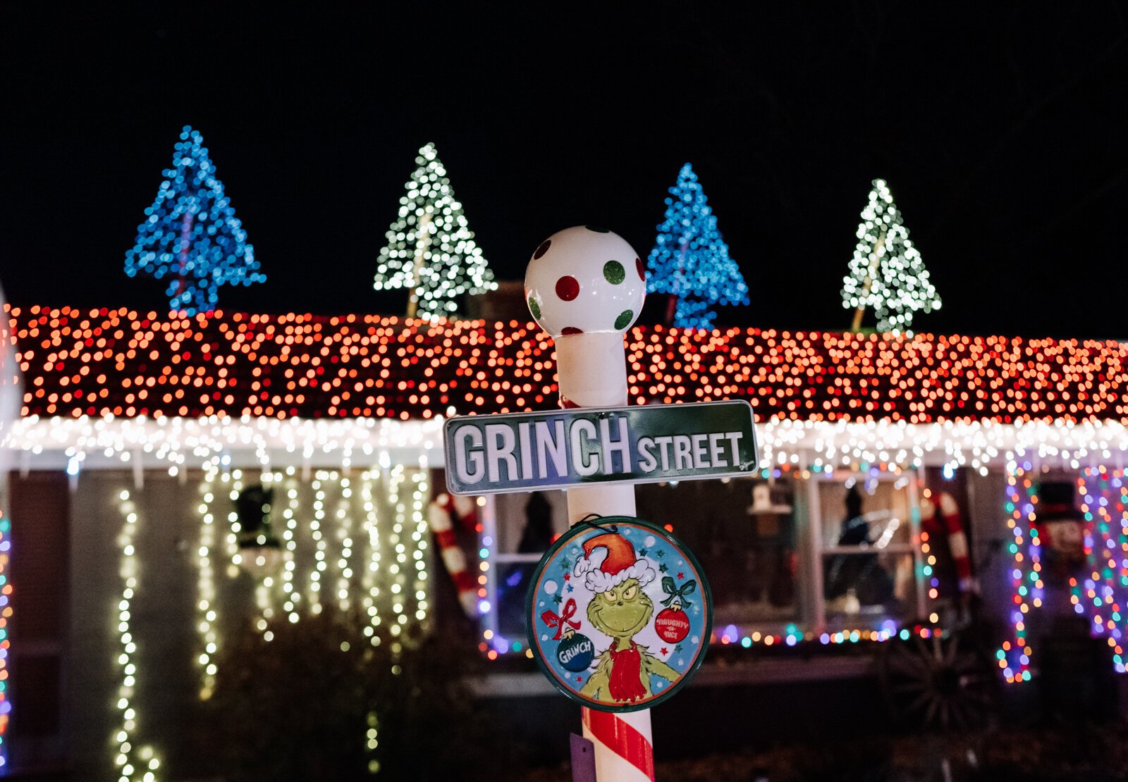 Matt and Jody Ellenwood’s home is all decked out for the holidays at 721 Pelham Dr.