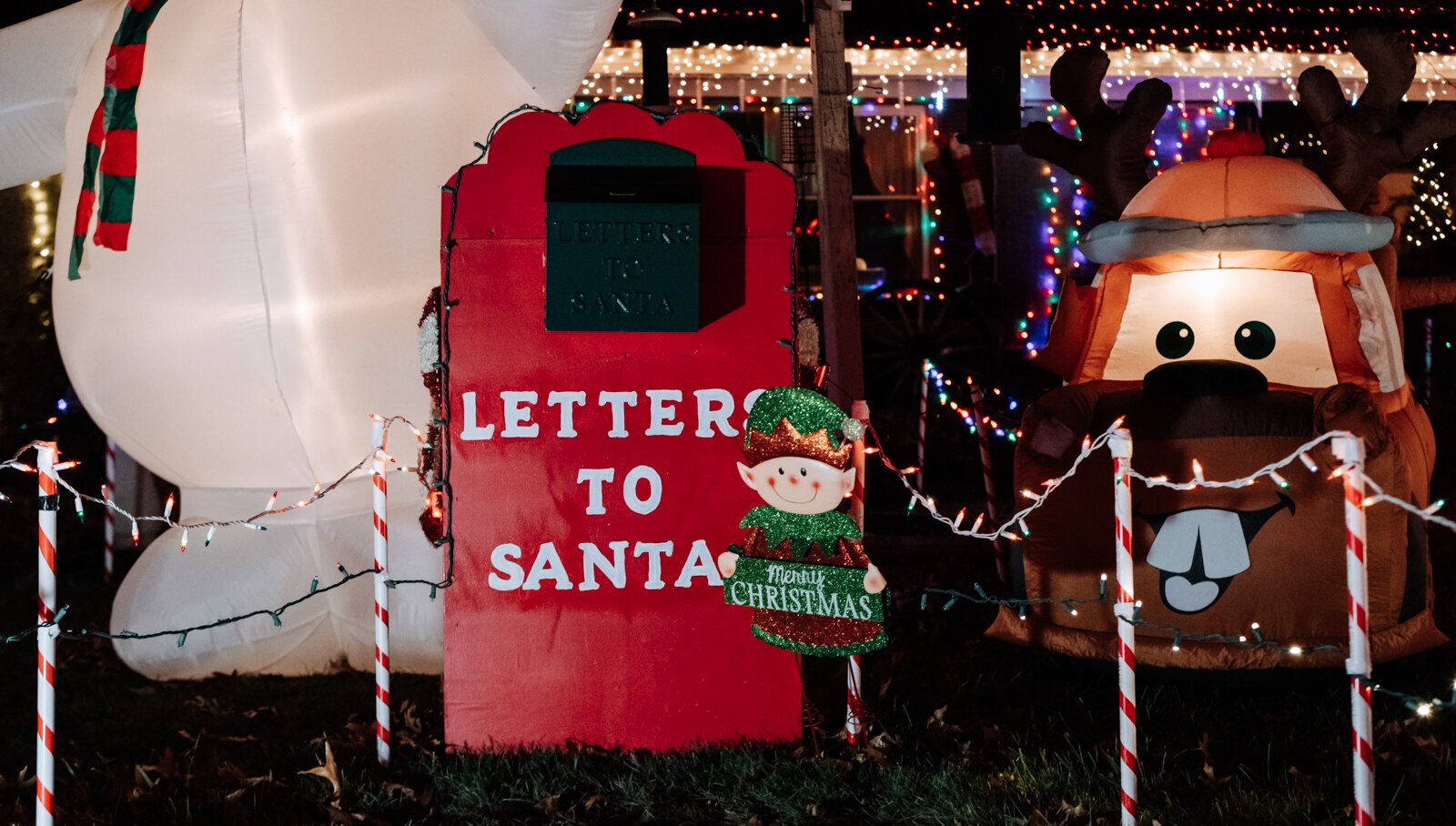 Matt and Jody Ellenwood’s home is all decked out for the holidays at 721 Pelham Dr.