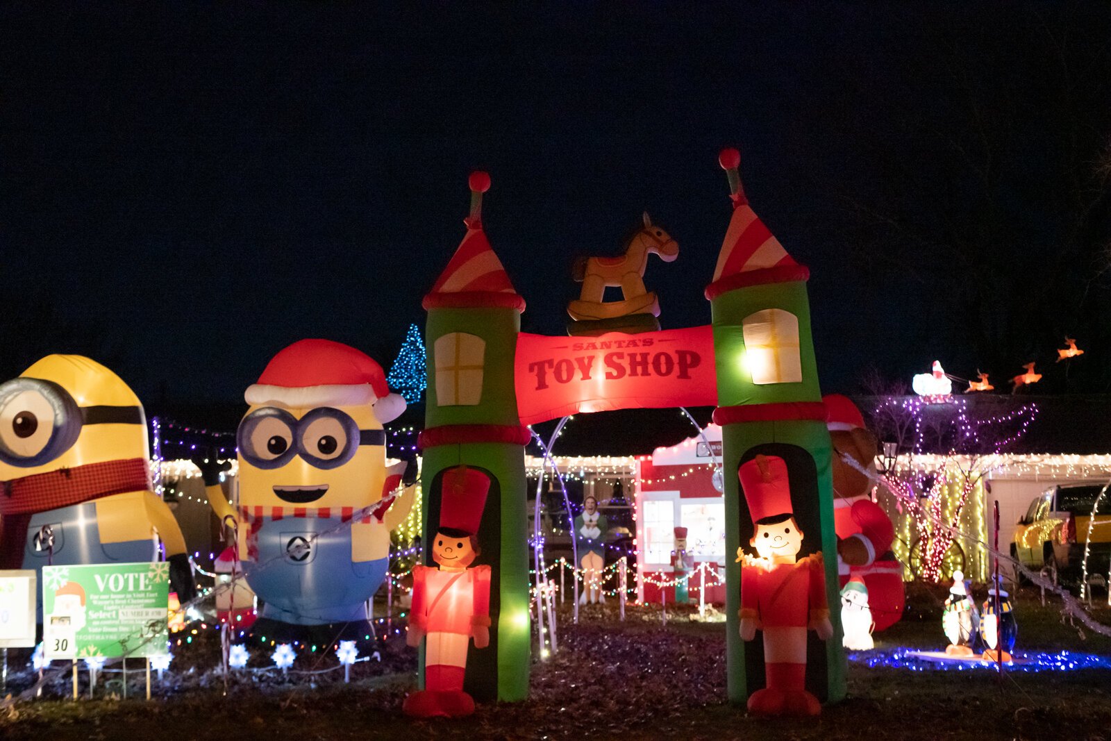 Matt and Jody Ellenwood’s home is all decked out for the holidays at 721 Pelham Dr.