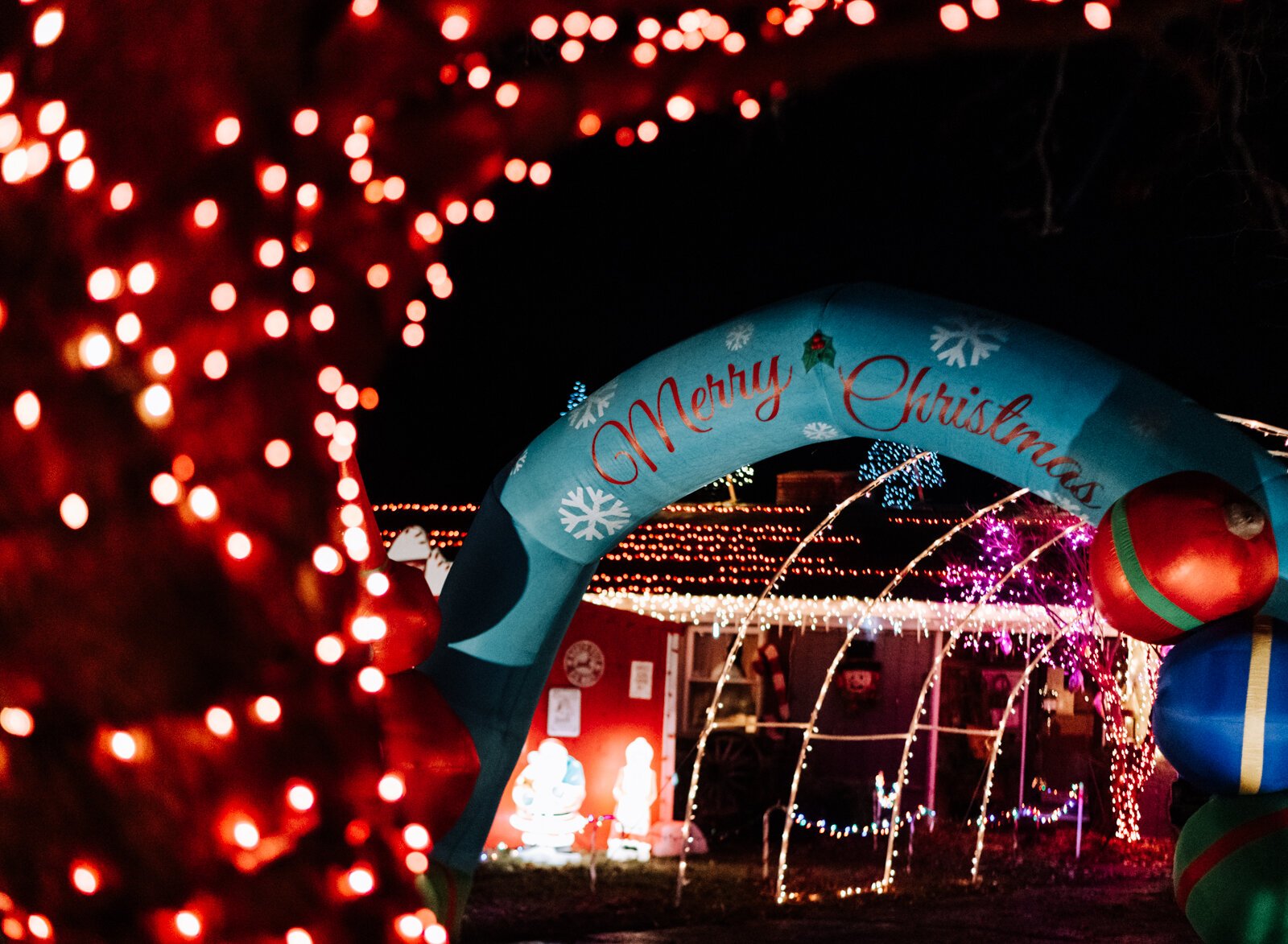 Matt and Jody Ellenwood’s home is all decked out for the holidays at 721 Pelham Dr.