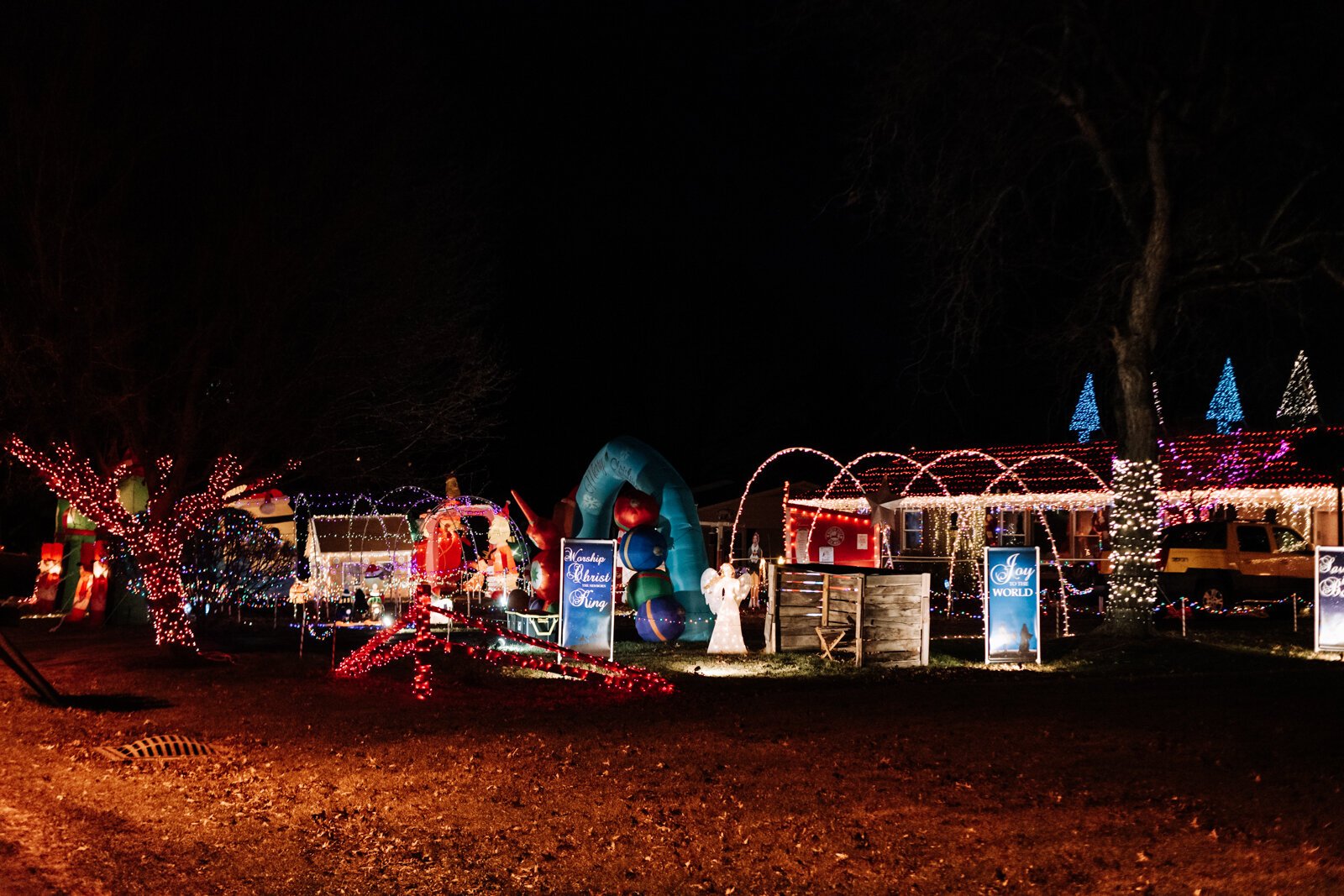 Matt and Jody Ellenwood’s home is all decked out for the holidays at 721 Pelham Dr.