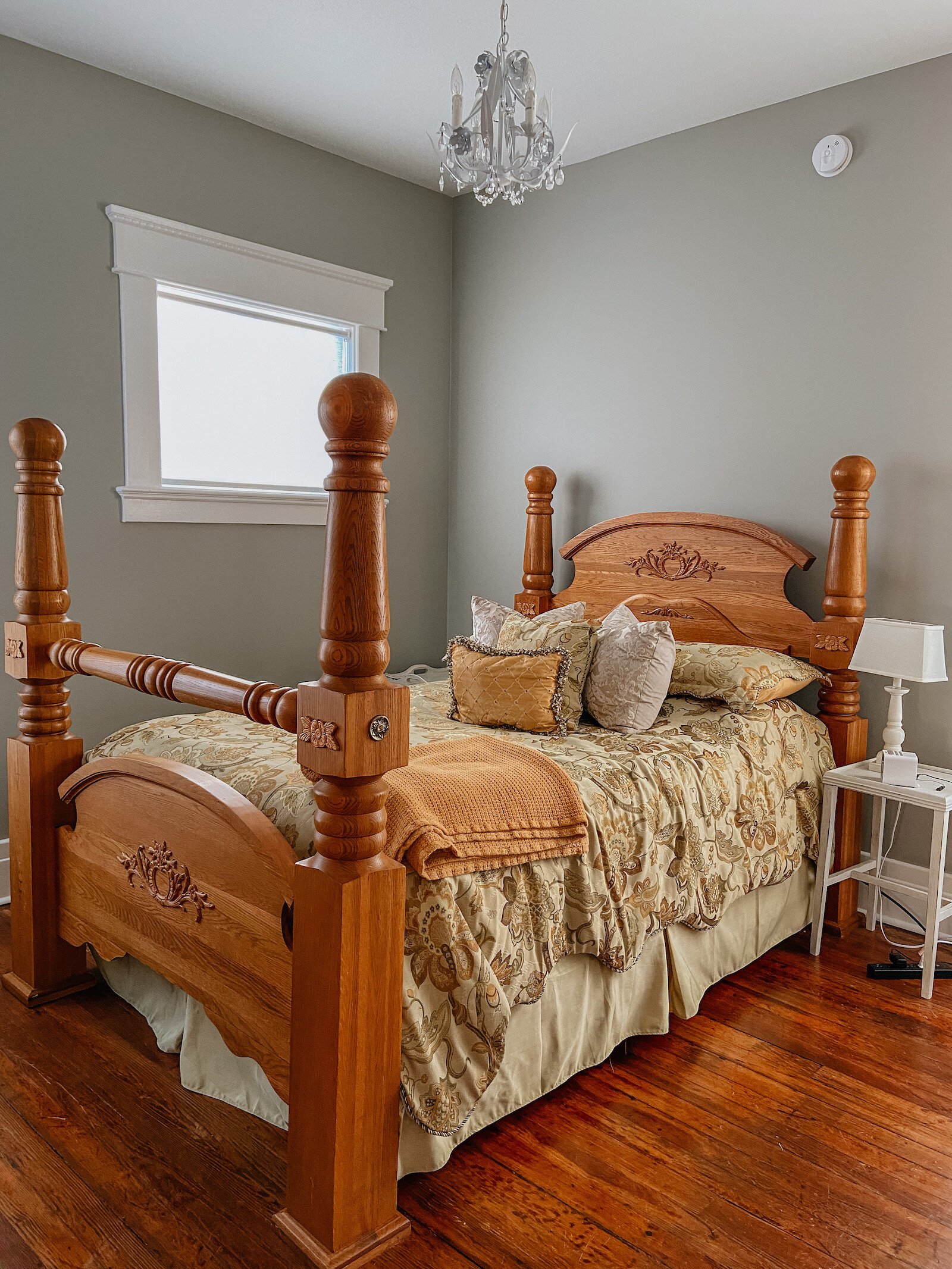 A bedroom at the Clarkson House.