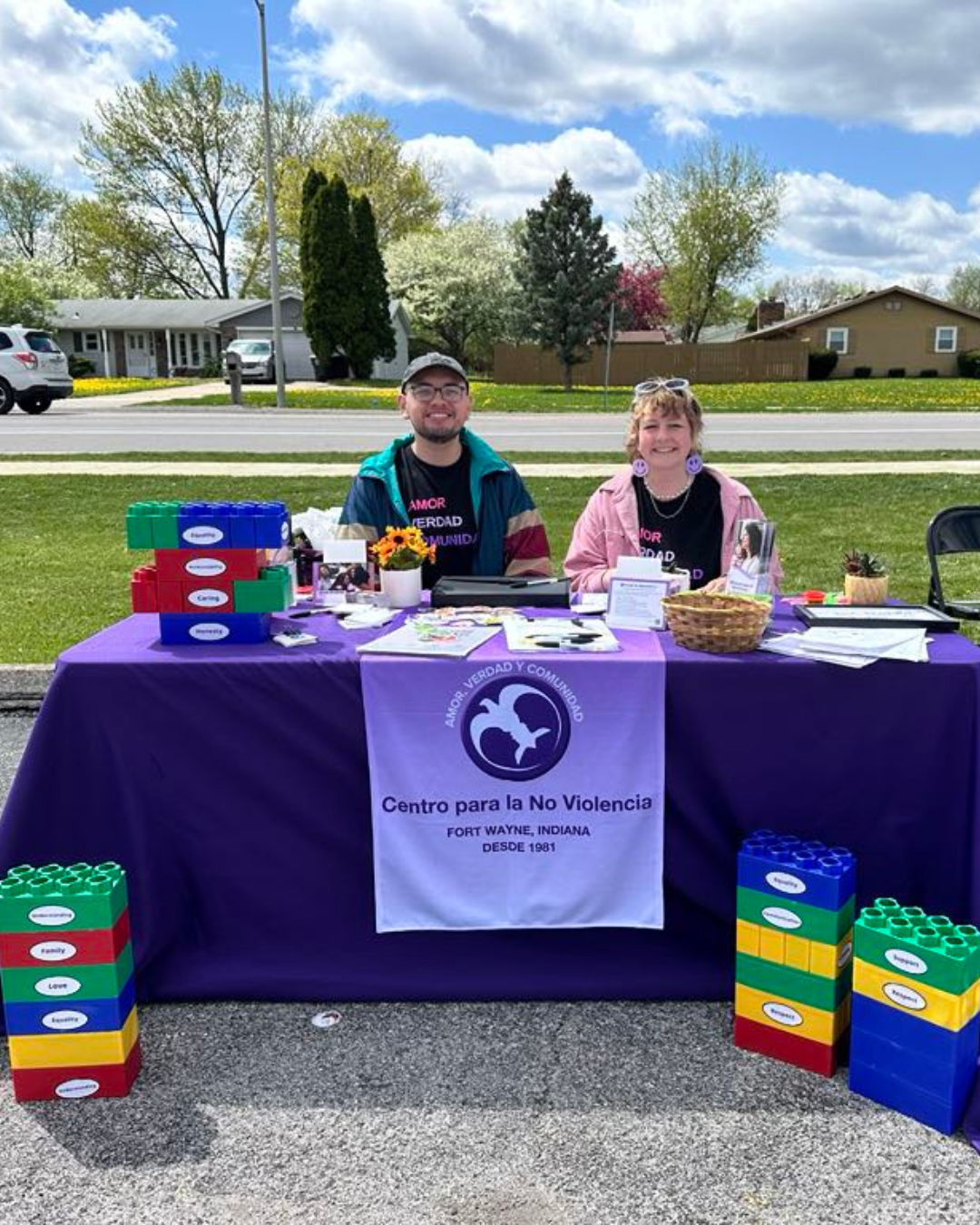 Brandon Islas Gutierrez and Olive Rusk attend outreach events like the Día del Niño.
