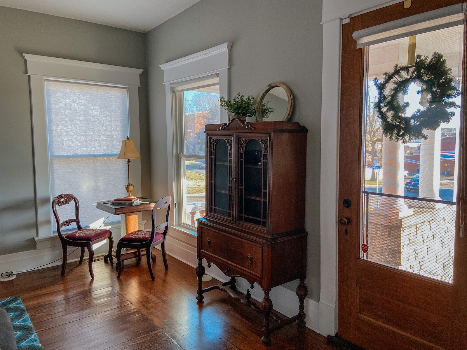 The entryway of the historic Clarkson House in downtown Wabash.