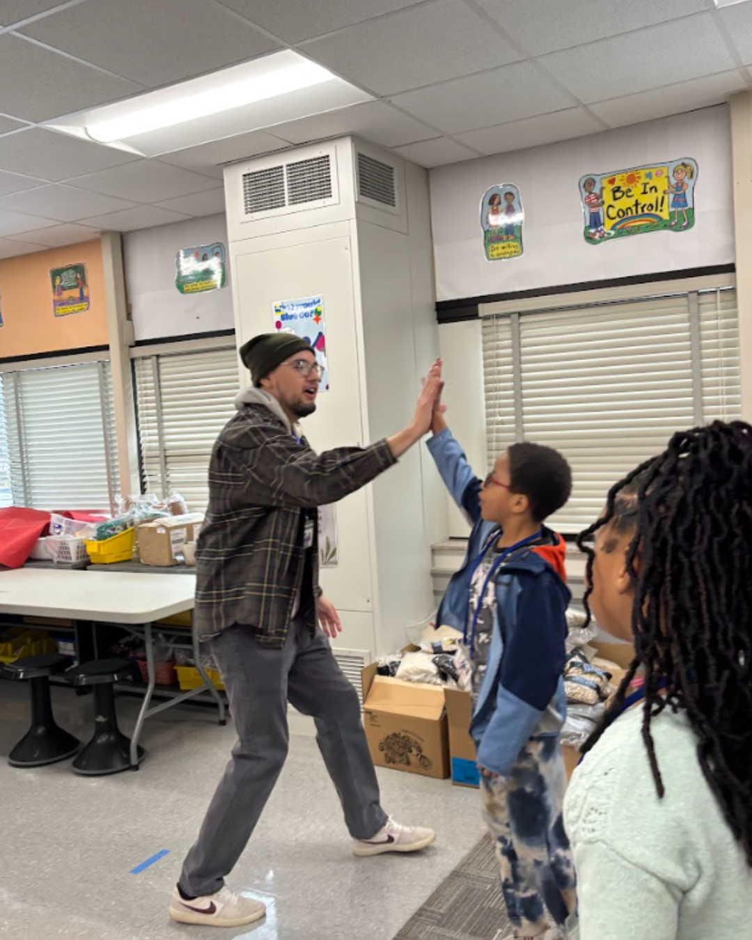 The Center’s Brandon Islas Gutierrez works with youth.