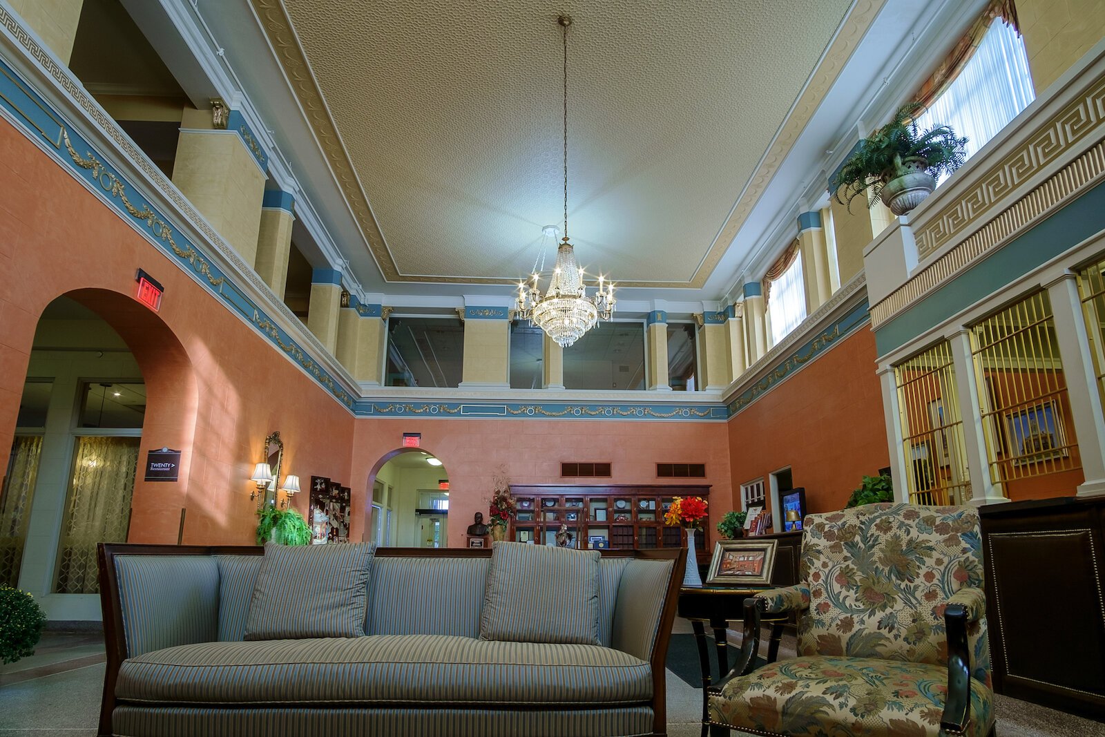 The main lobby of the Charley Creek Inn at 111 W. Market St. in Wabash.