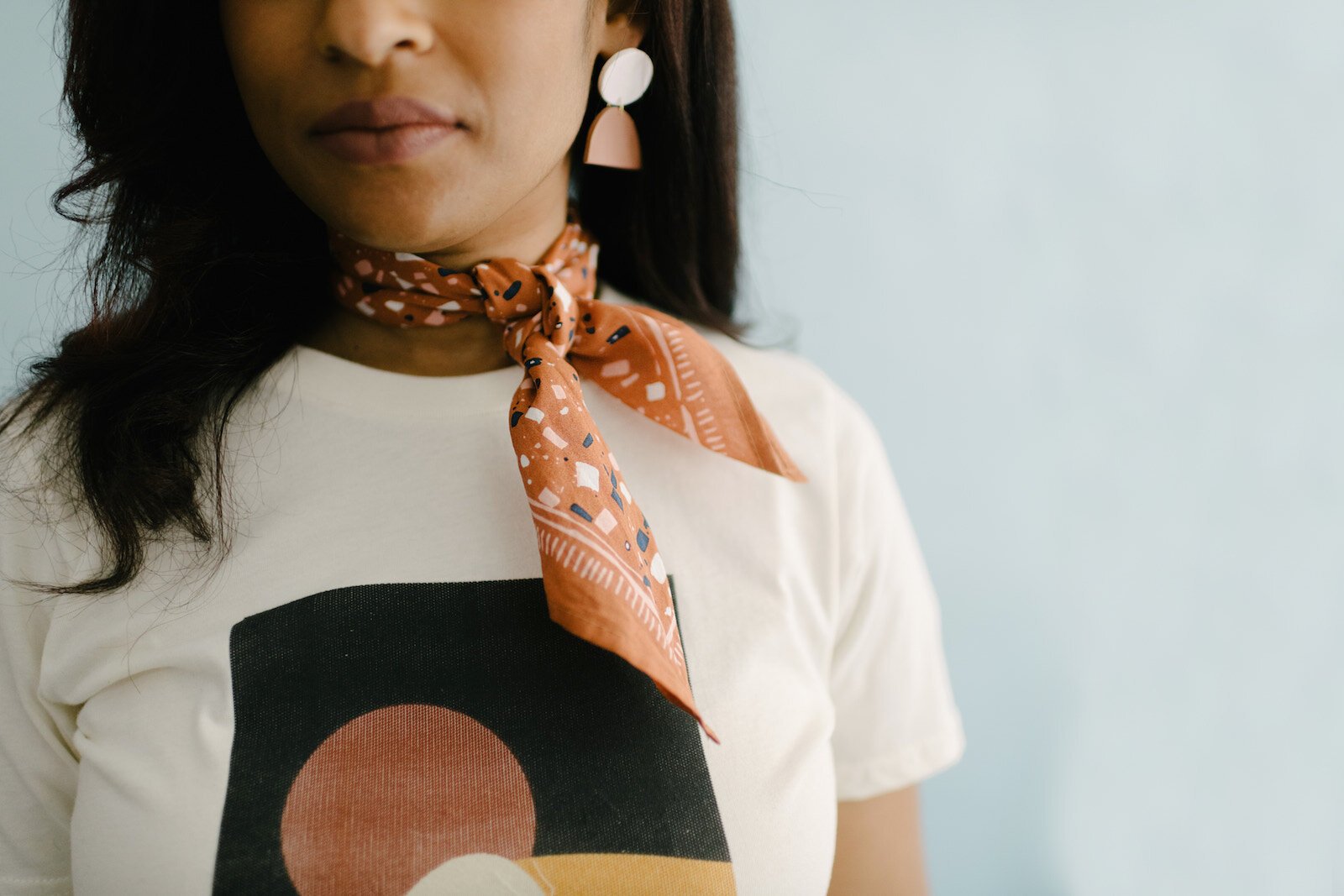 Chasms earrings made by Ana Pierson of Fort Wayne.