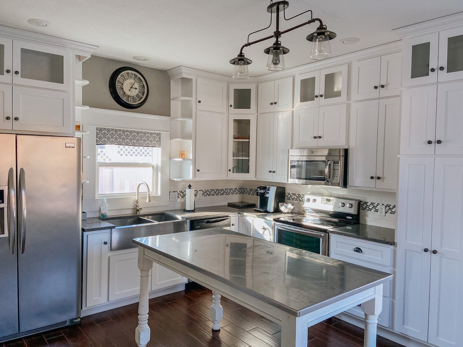 The modern kitchen at the Clarkson House.