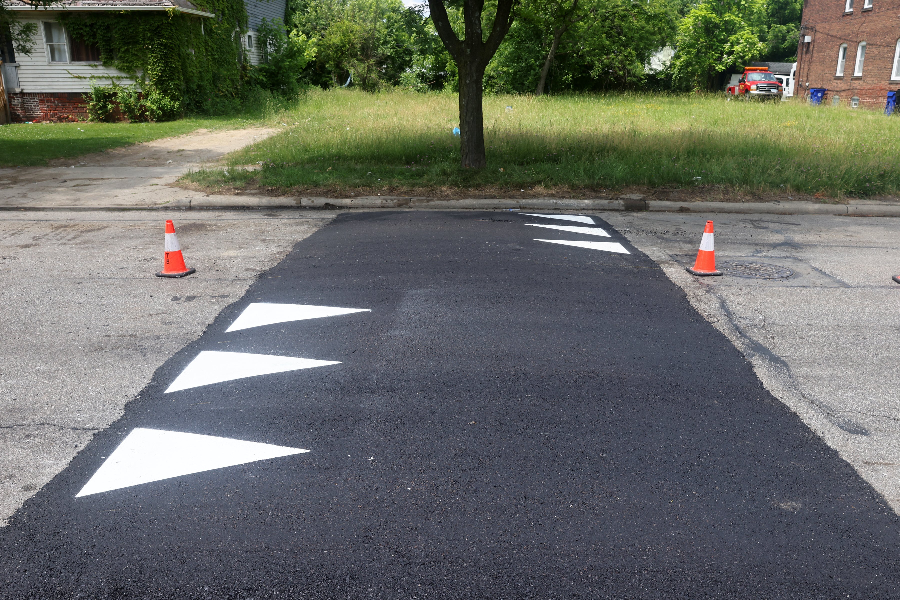 A recently installed speed table in Clevland.