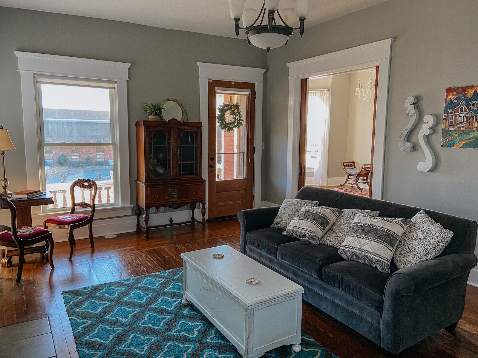 The living room of the Clarkson House in downtown Wabash.