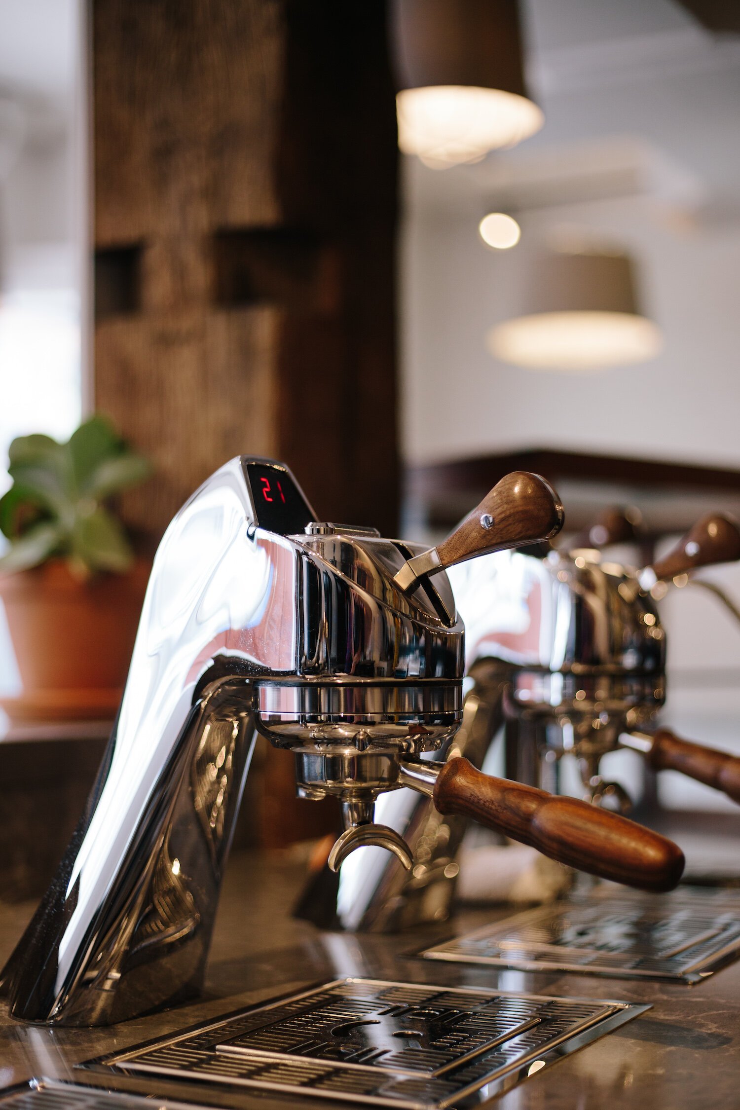 Utopian Coffee + Kitchen has a made-in-Fort-Wayne Modbar brewing system.