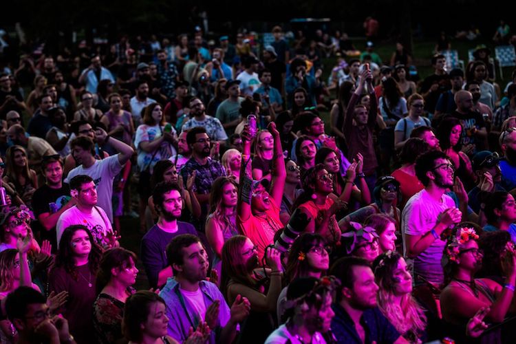 Thousands of people across the Midwest attend Middle Waves.