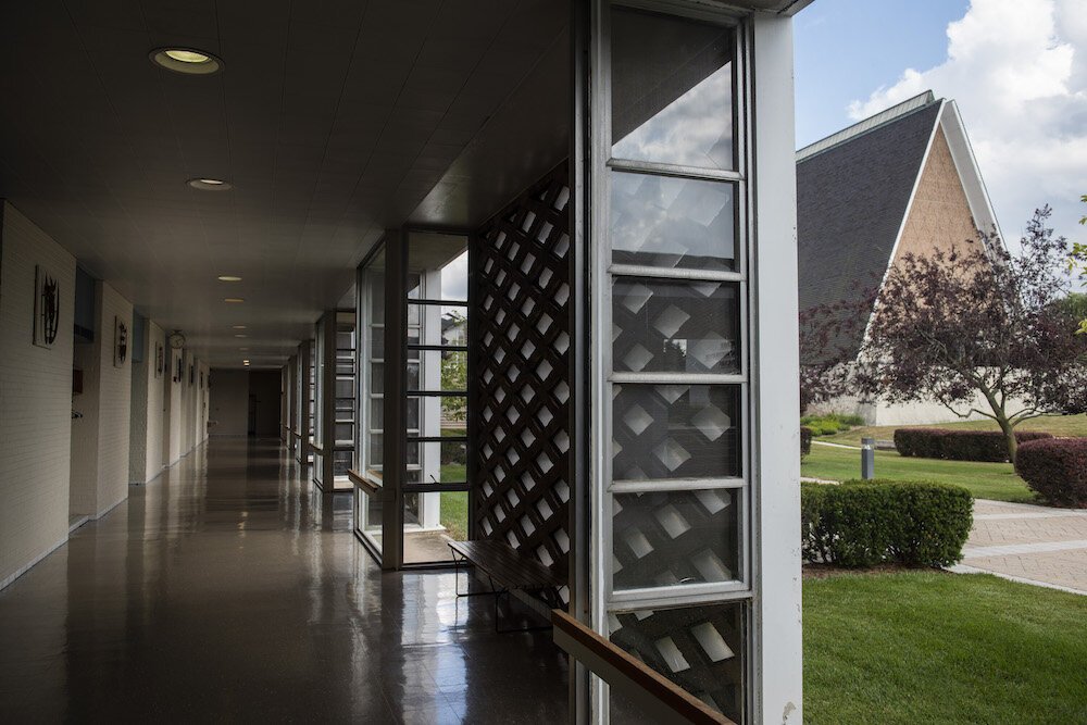 Diamonds are a recurring design element throughout Concordia Theological Seminary.