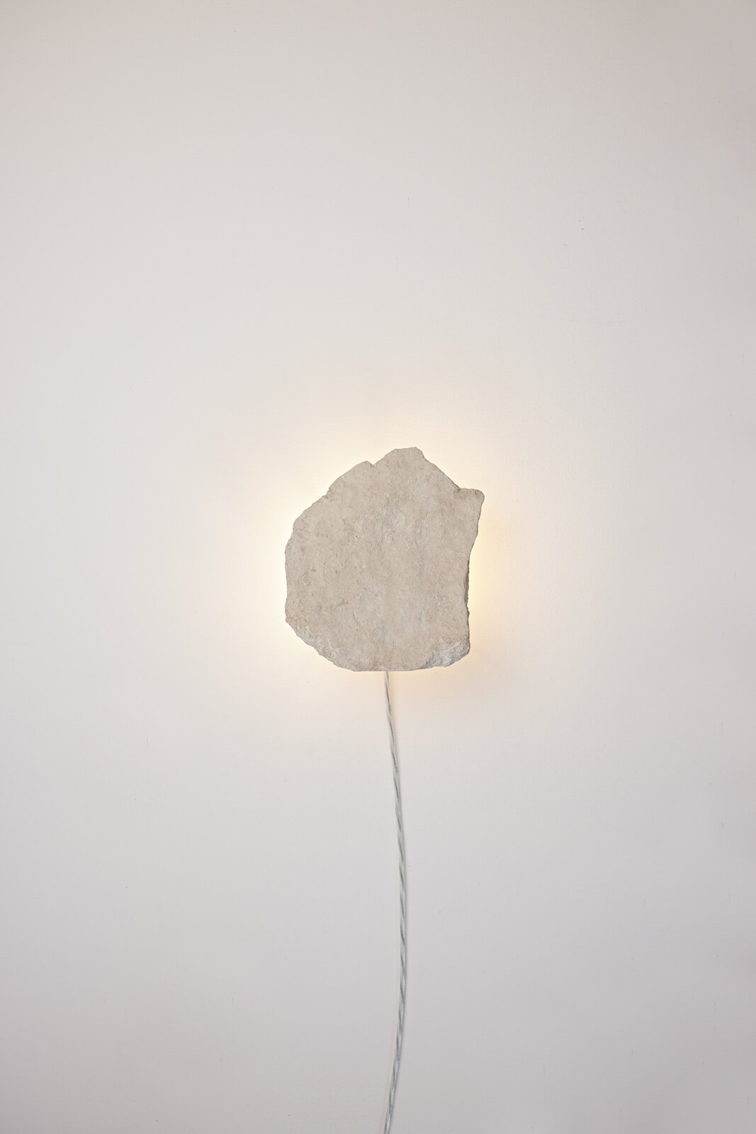 Raw Limestone Sconce, made by Black Helmut