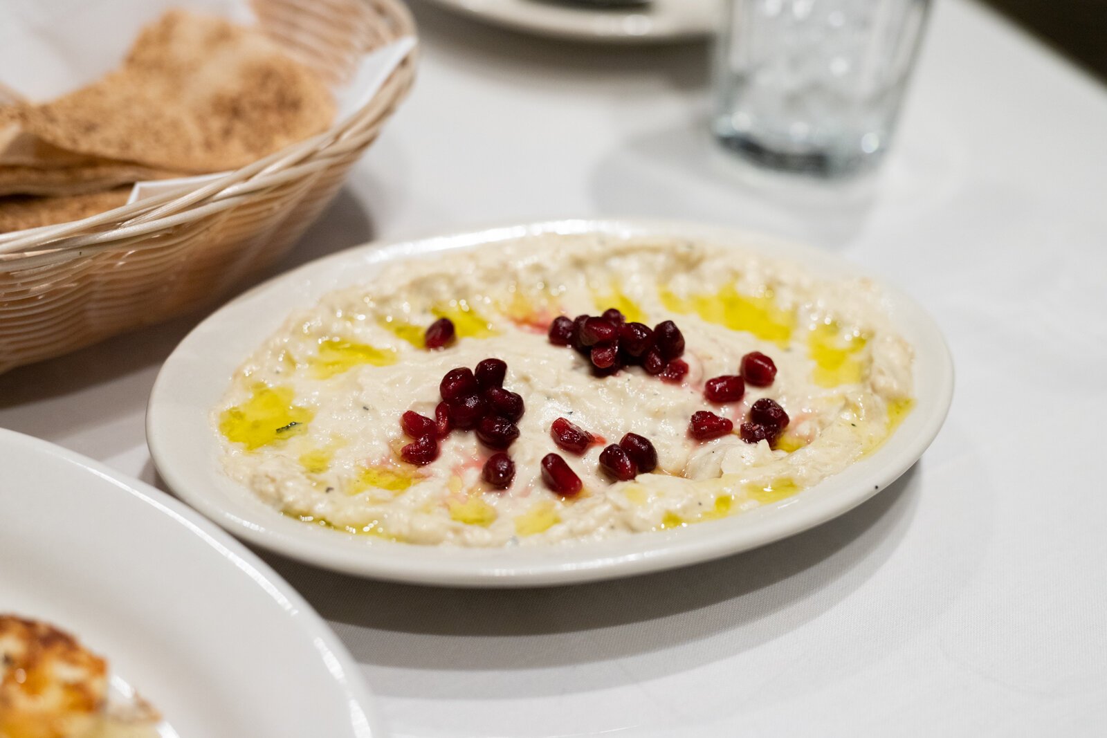 The baba ghanouj is a smoky eggplant dip that’s popular in the Middle East and parts of Northern Africa.