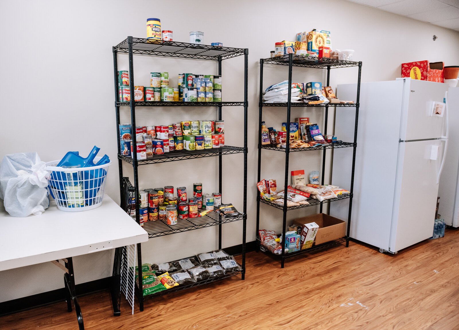 The community pantry is available because of private donations at River's Edge. River's Edge is a supportive housing complex on Spy Run Ave. Ext. in Fort Wayne.