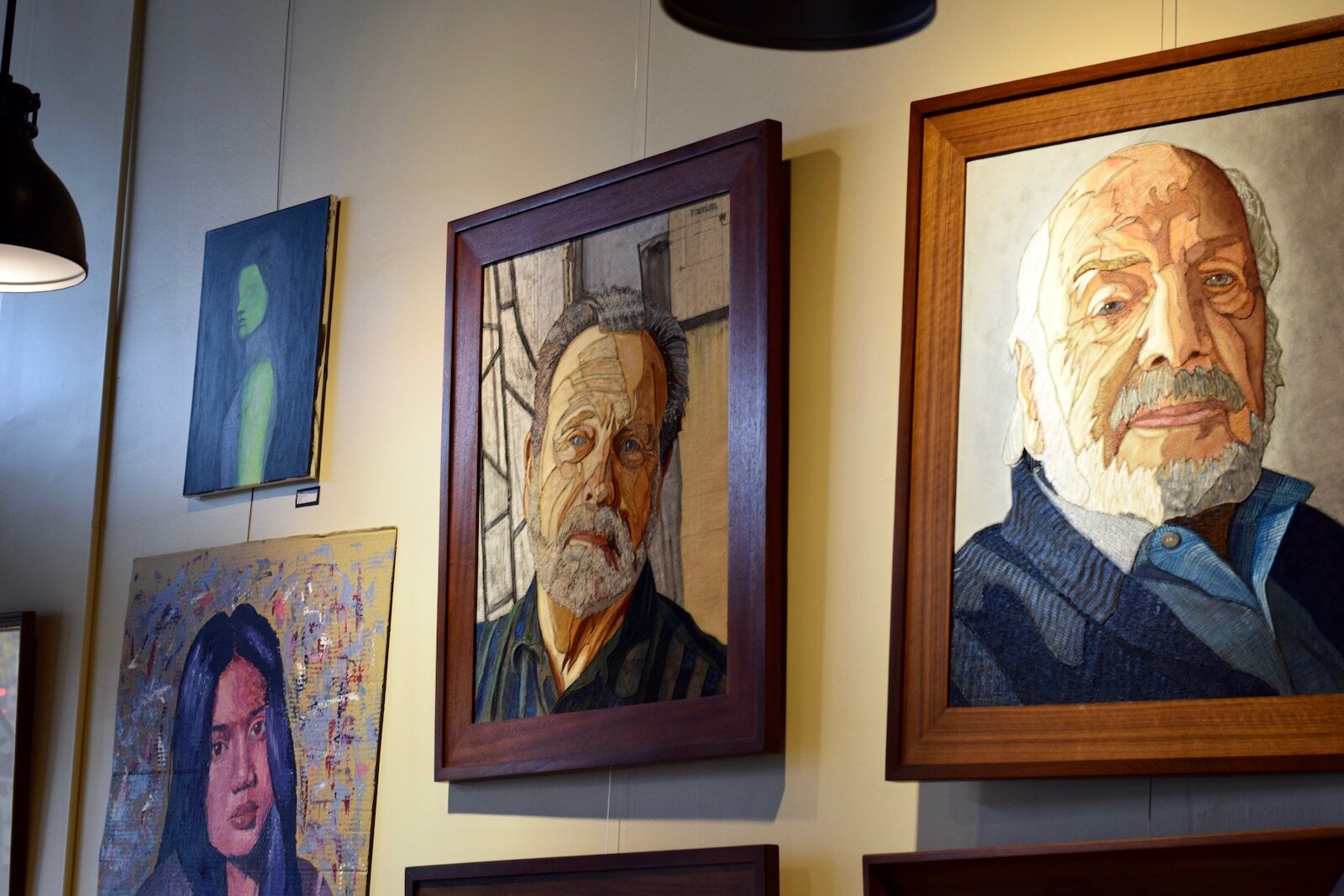 Davey's Delicious Bagels displays the work of local artists, including high school students.
