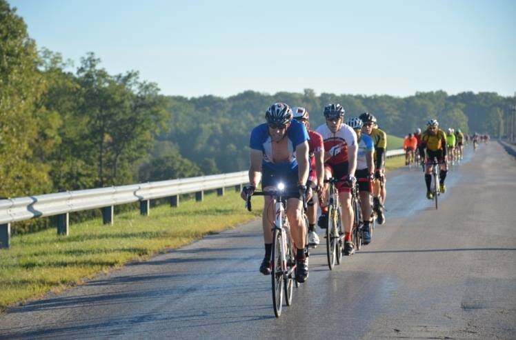 Each September, hundreds of cyclists participate in the Wabash County Dam to Dam Ride.