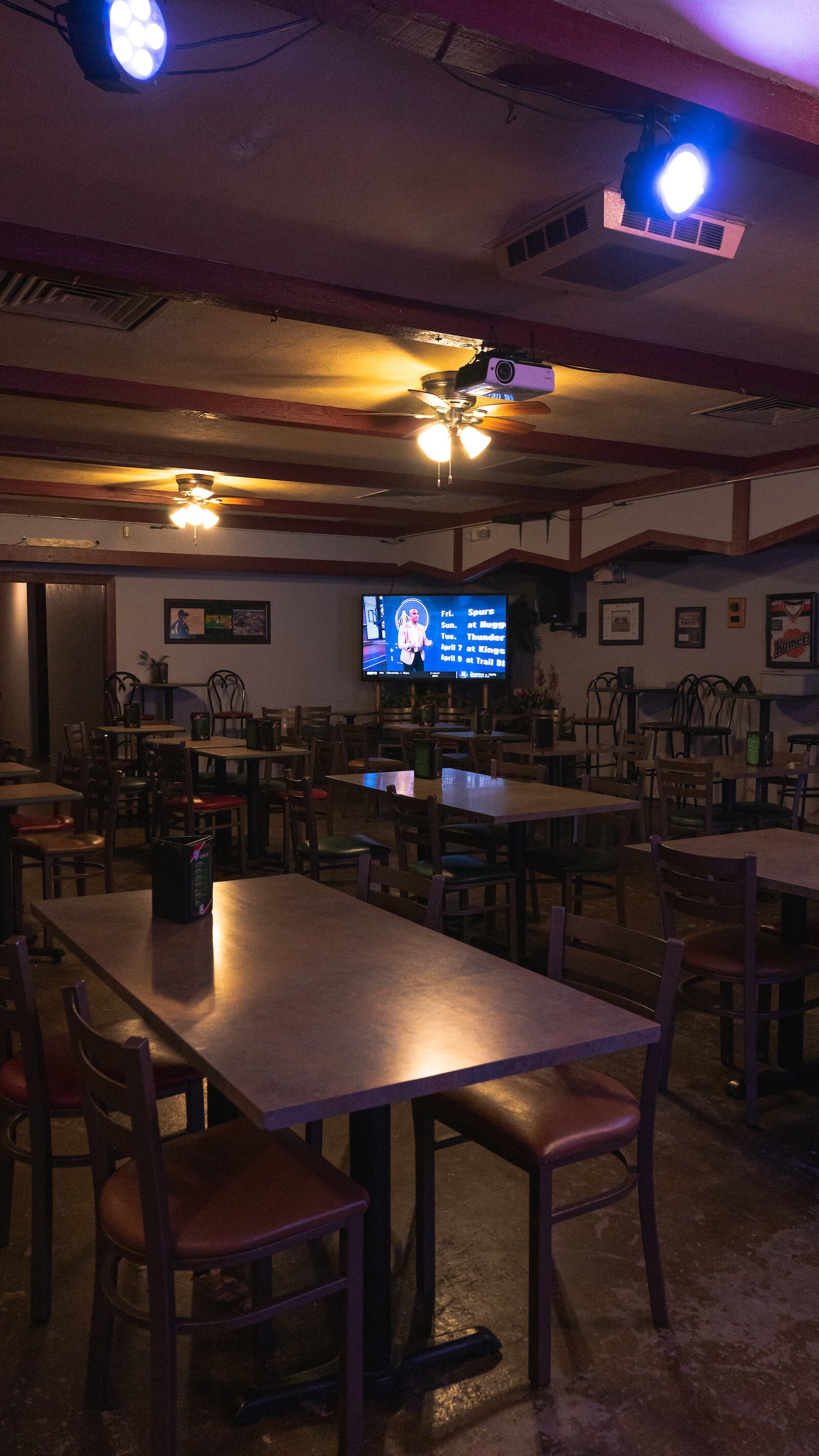 The interior of The Fort Wayne Comedy Club.