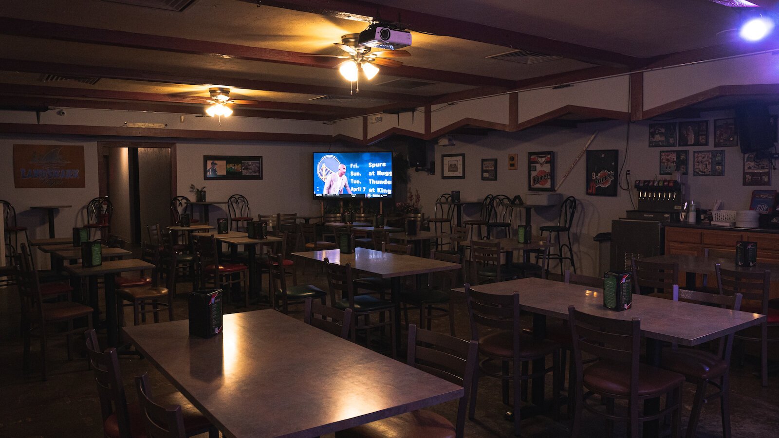 The interior of The Fort Wayne Comedy Club.