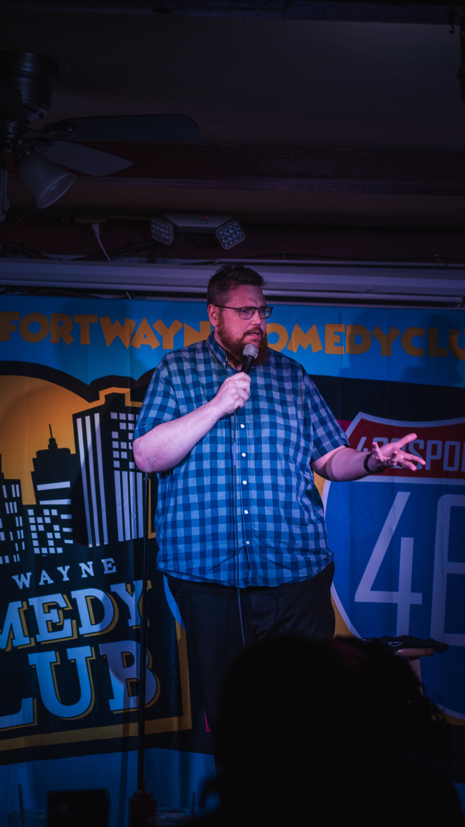 Jake Hovis at The Fort Wayne Comedy Club.