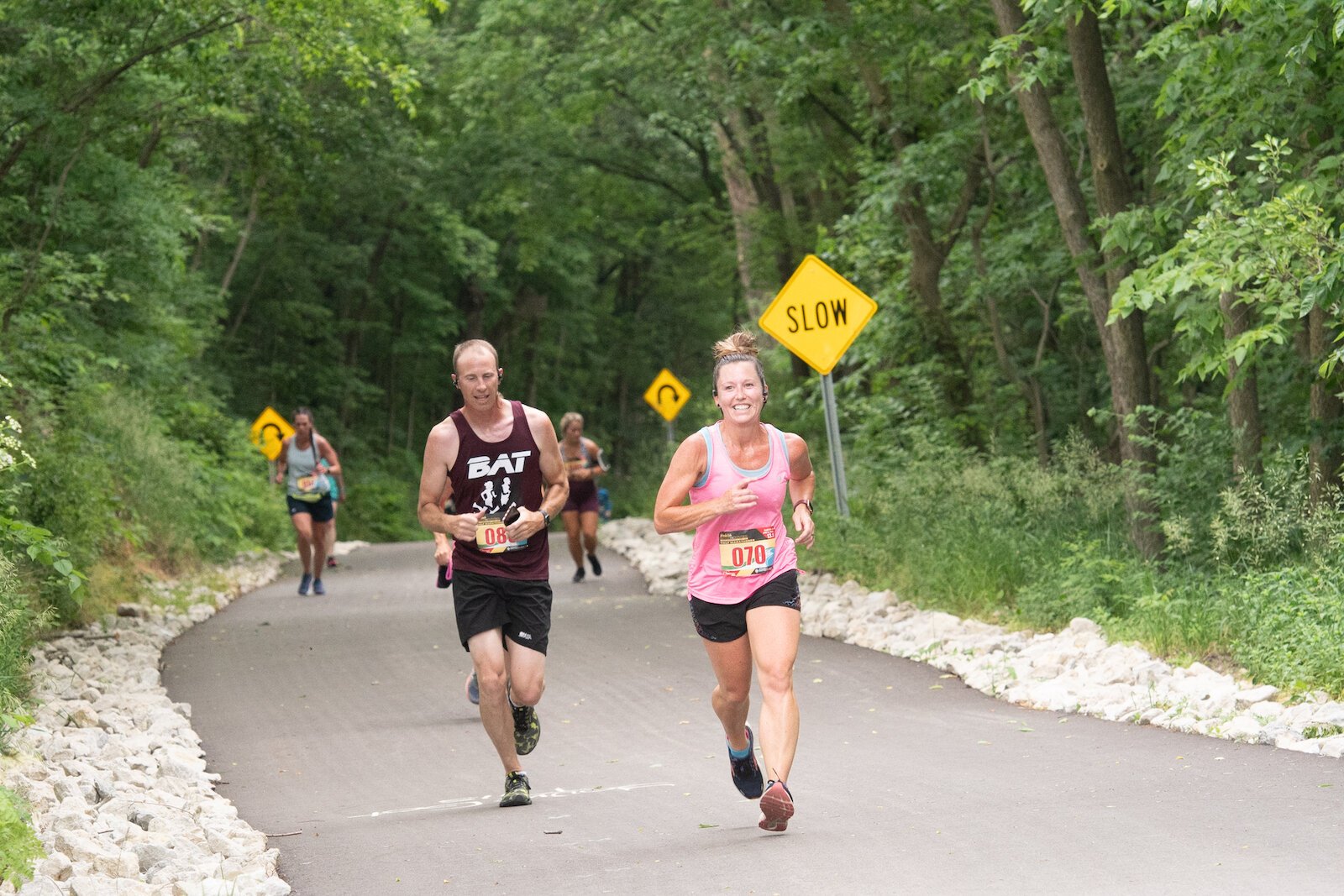 Runners at the 2022 Run the River event.