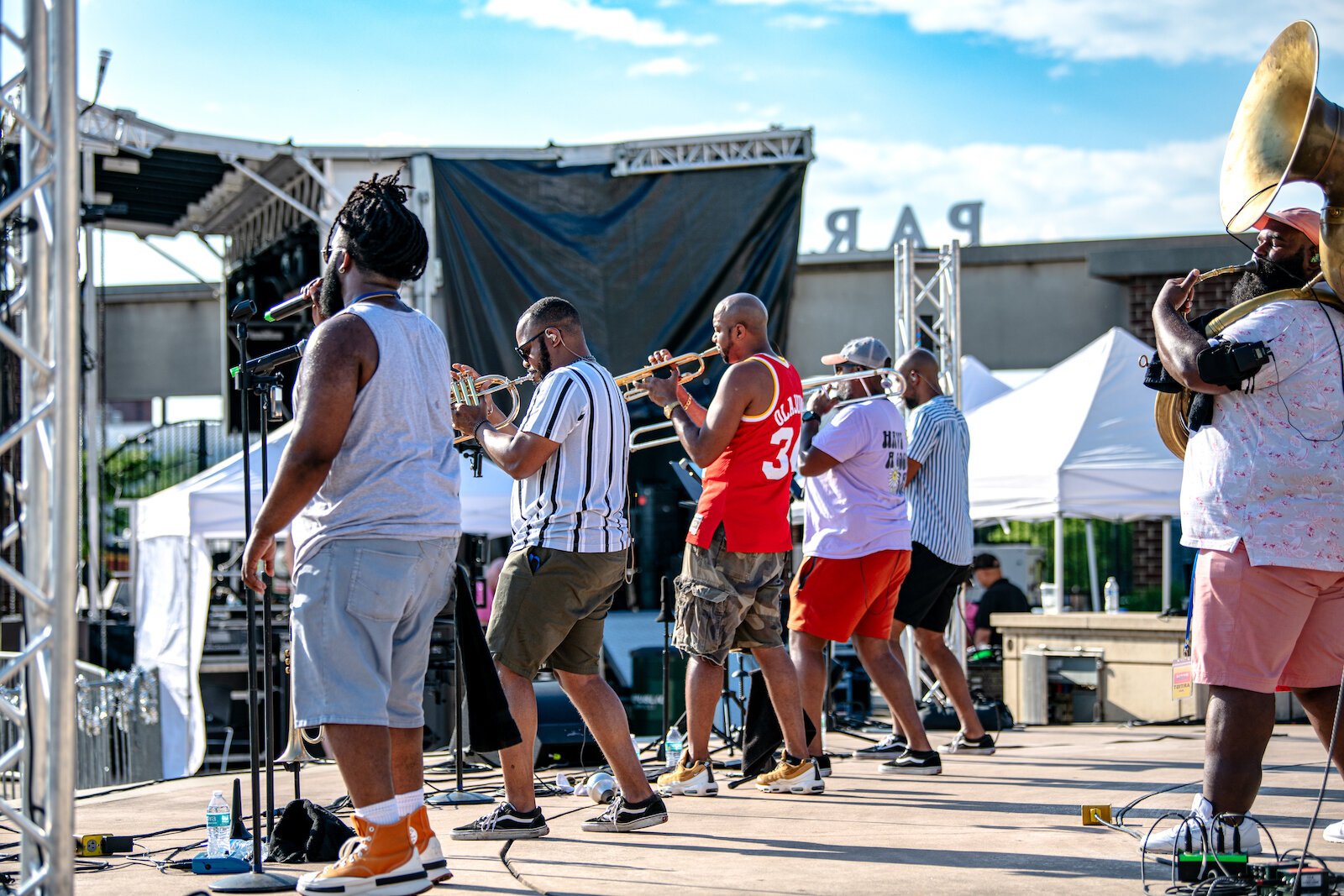 DuPont Brass performing at Ripple in 2023.