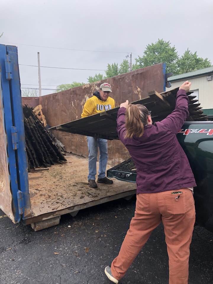 Harvester neighborhood residents took part in a beautification effort to improve the neighborhood’s quality of place.