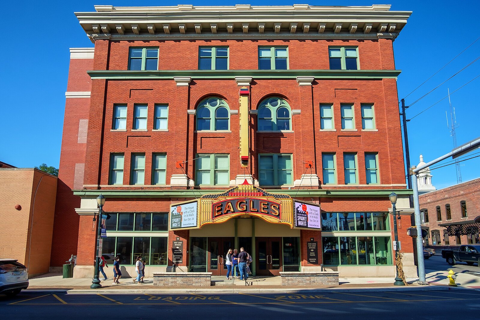 The fully renovated Eagles Theatre at 106 W. Market St. in Downtown Wabash.