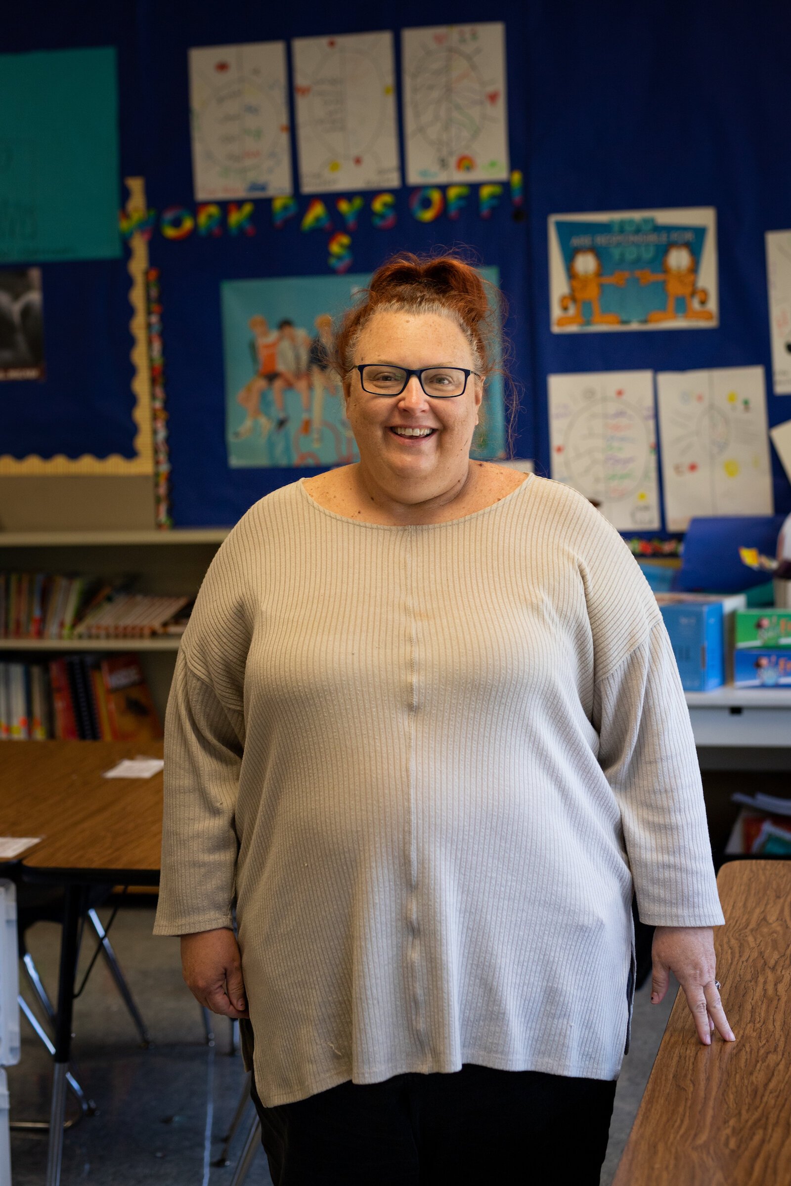 Juli Dominguez, an English Language Learner (ELL) teacher at Kekionga Middle School.