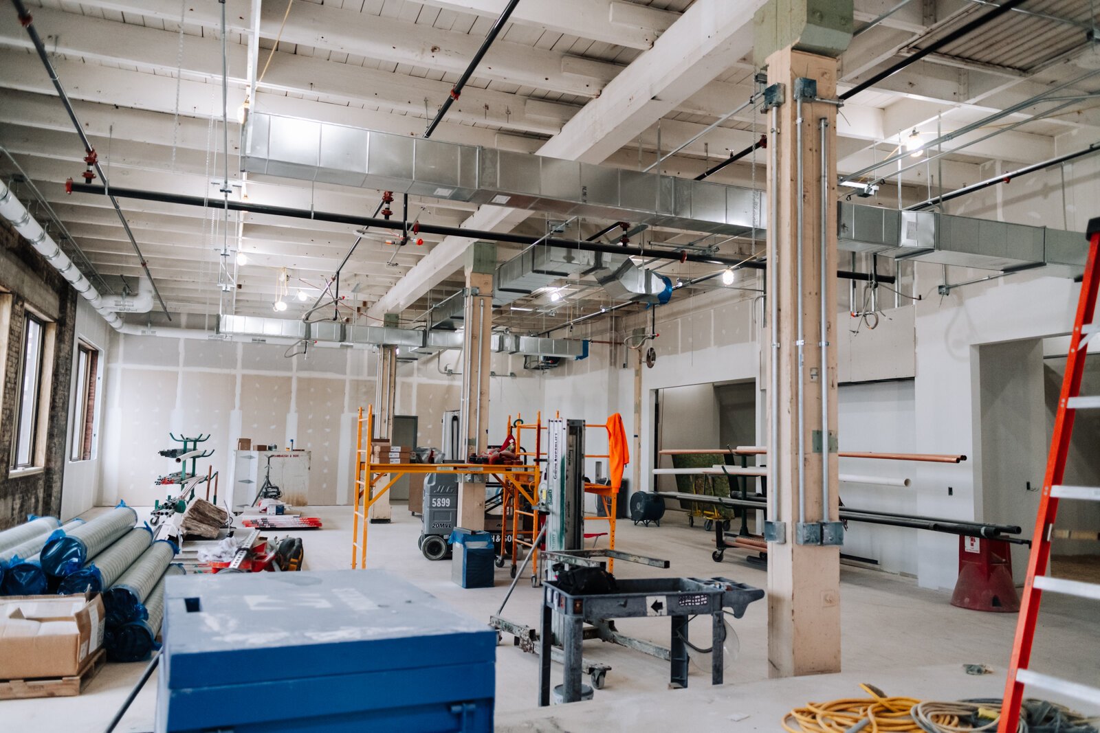 The future space of the Fort Wayne Community Schools Amp Lab inside Building 31 on the West Campus of Electric Works. (December 2021)