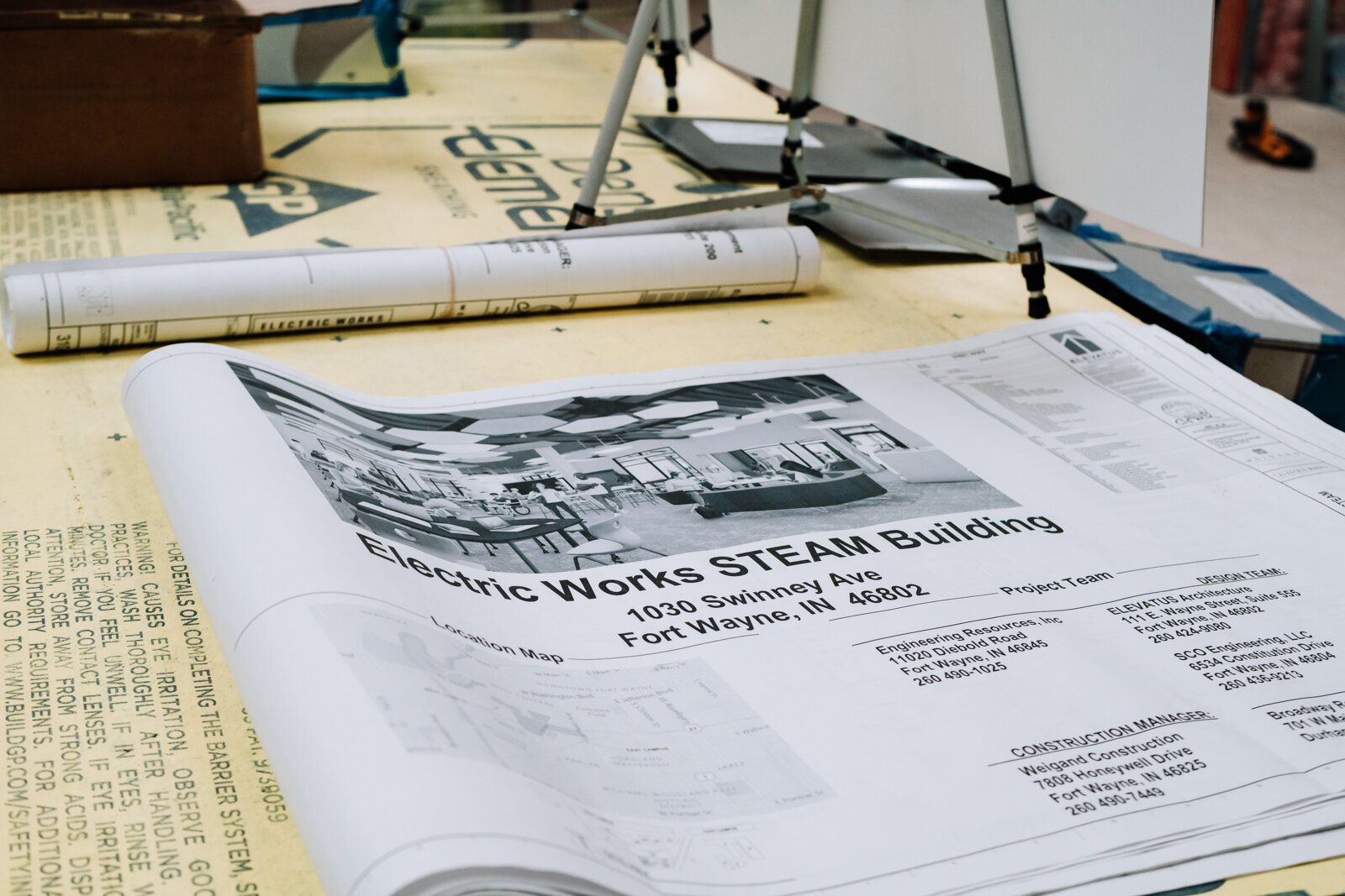 The future space of the Fort Wayne Community Schools Amp Lab inside Building 31 on the West Campus of Electric Works. (December 2021)