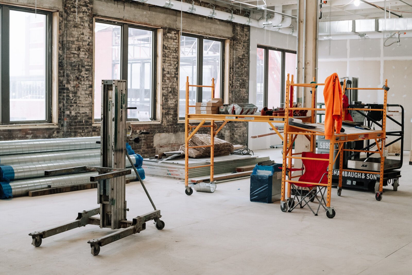 The future space of the Fort Wayne Community Schools Amp Lab inside Building 31 on the West Campus of Electric Works. (December 2021)