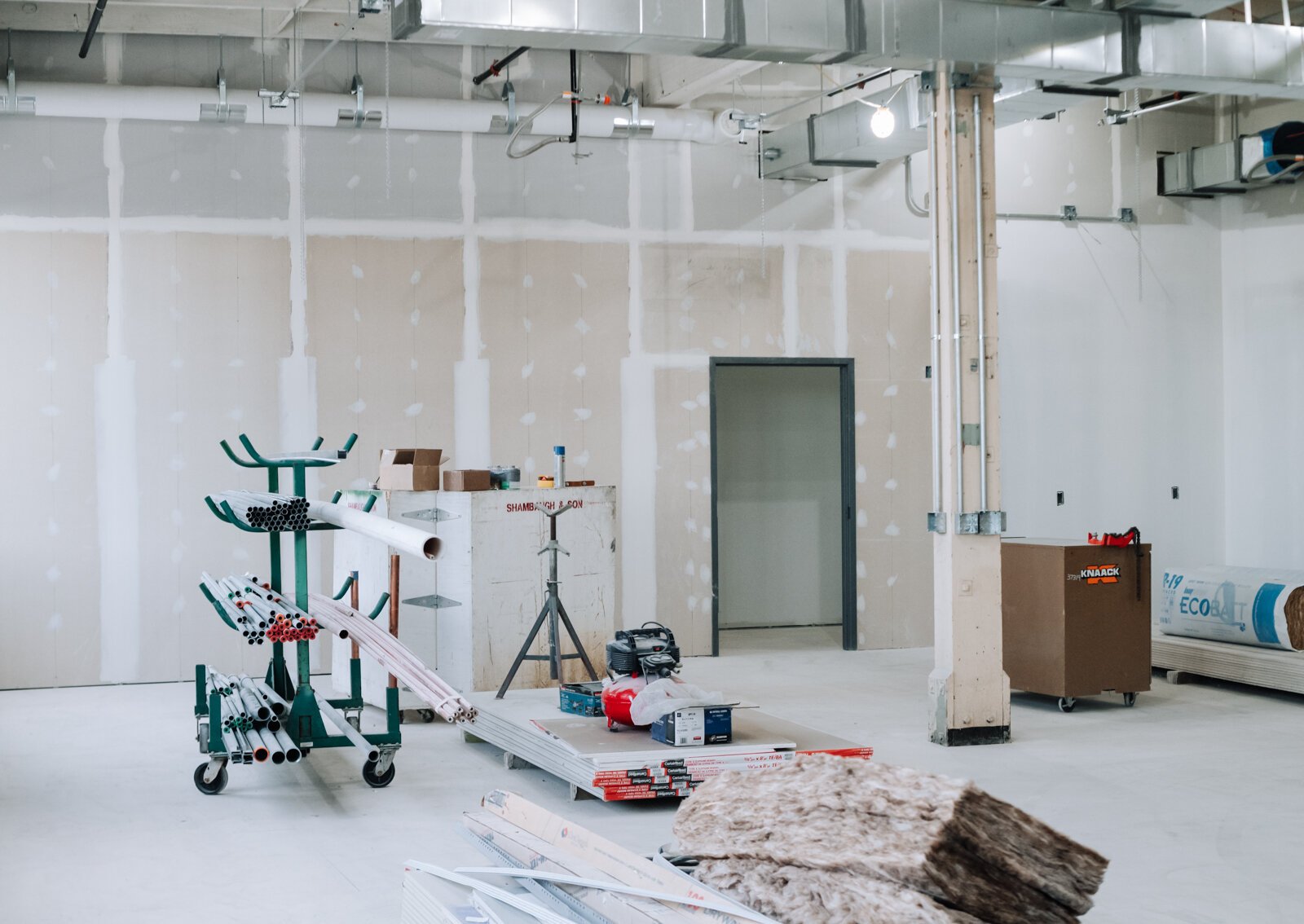 The future space of the Fort Wayne Community Schools Amp Lab inside Building 31 on the West Campus of Electric Works. (December 2021)