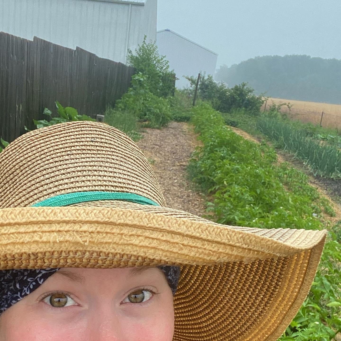 Ashley Sharp Bradtmueller in the garden at Fox and Fodder.