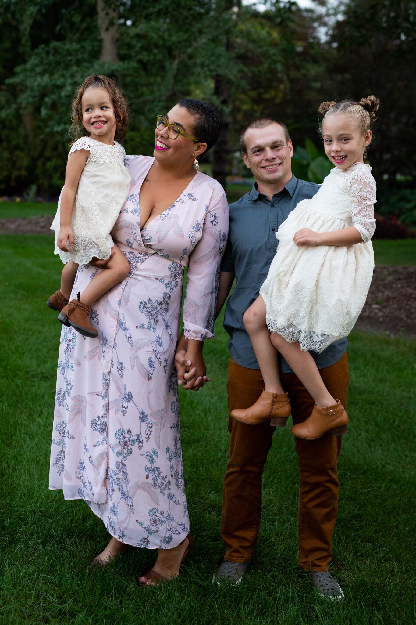 Sierah Barnhart, second from left, and her husband and two daughters live in The 07.