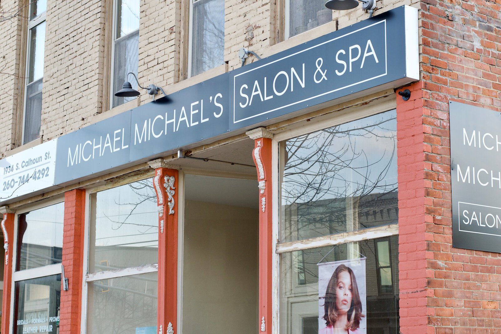 The exterior of Michael Michael's Salon and Spa at 1932 South Calhoun Street.