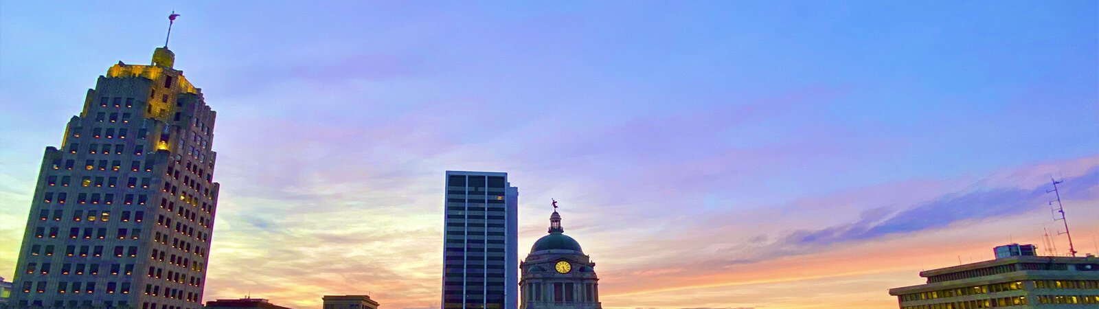 The downtown Fort Wayne skyline.