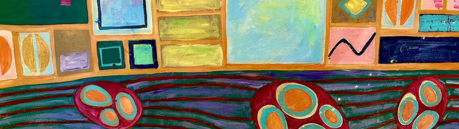 Artwork on a table at Firefly Cafe on N. Anthony Boulevard.