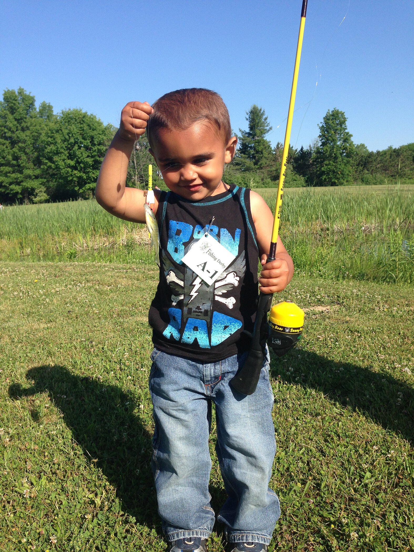 Fishing at Salamonie State Park.