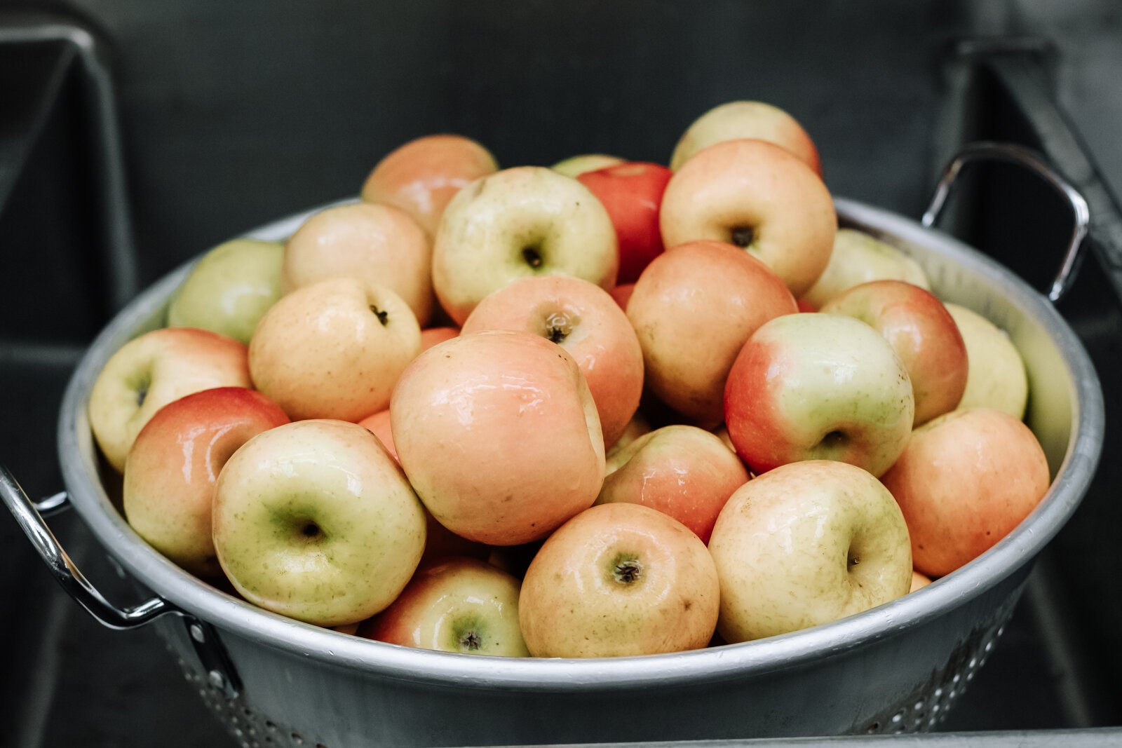 As part of its Farm to School efforts, Manchester Junior-Senior High School serves fresh, regionally grown apples from Metzger's Orchard in Claypool, Ind.