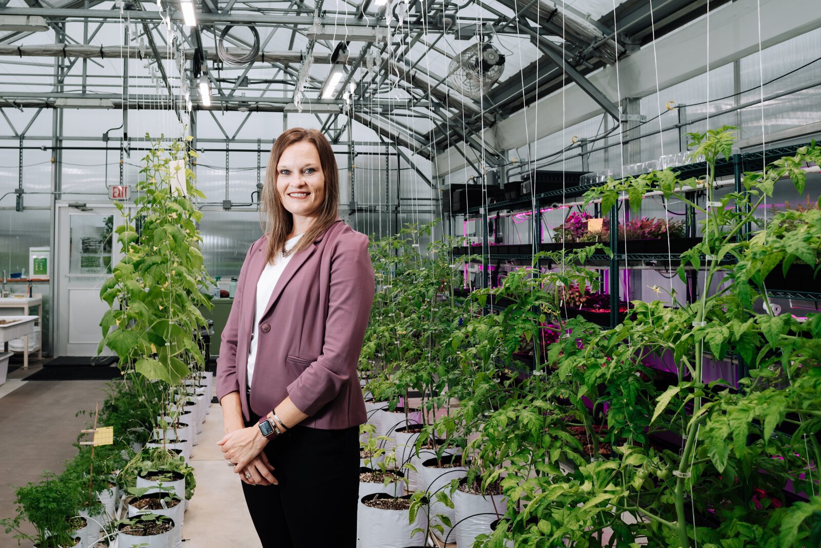 Kylee Bennett, Parkview Health Youth Well-being Coordinator at the Parkview Community Greenhouse at 1716 Beacon St..