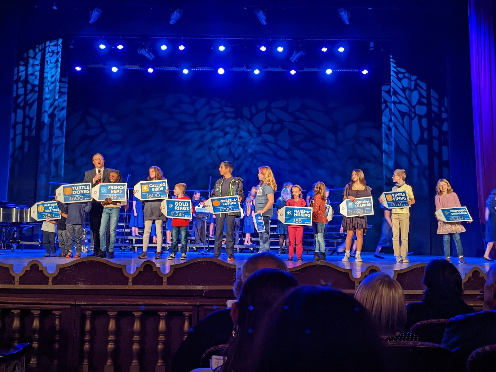 For the holidays, the Fort Wayne Children's Choir participates in numerous performances across the community with eight different choirs. Here, they perform at the Embassy Theatre's Festival of Trees.