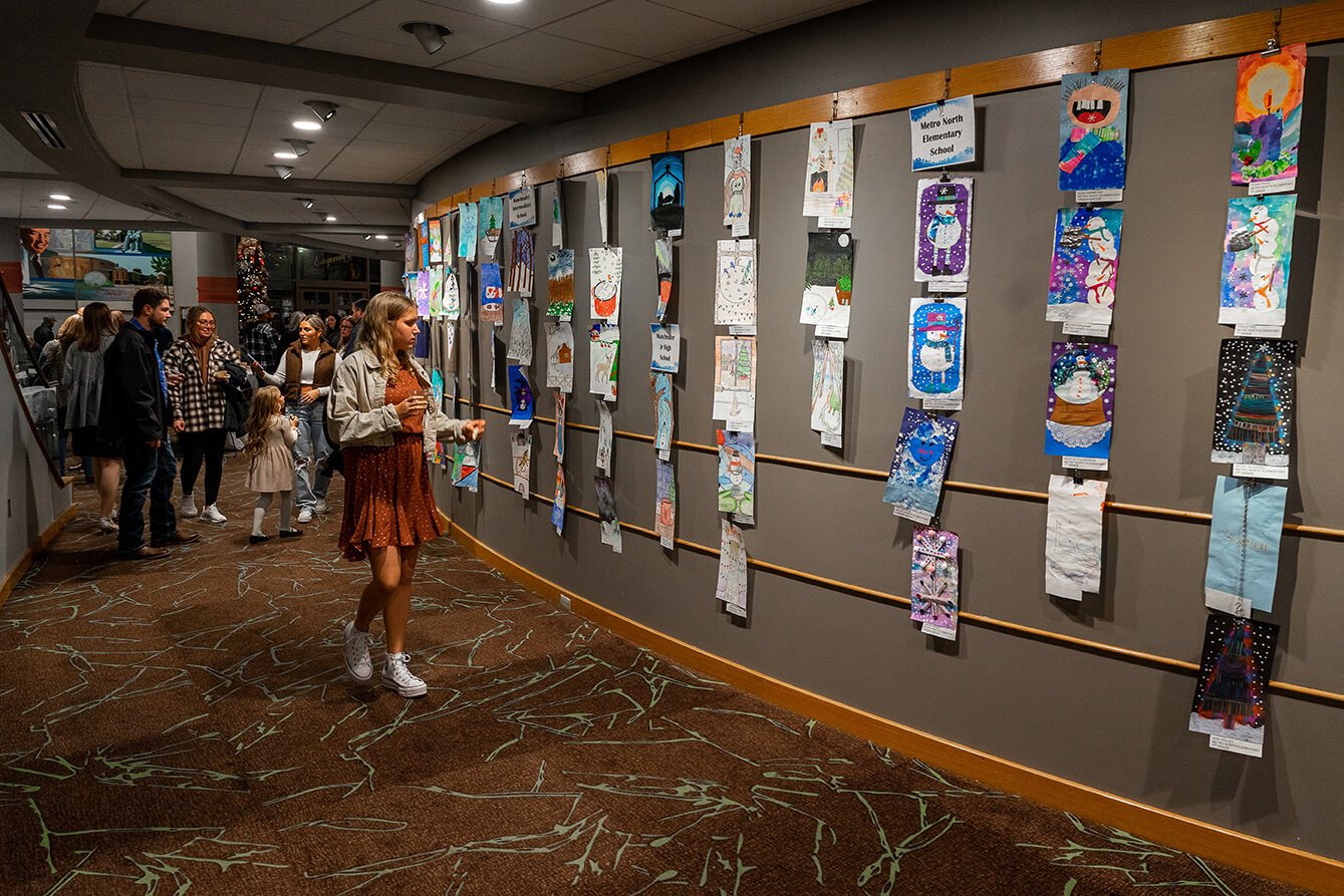 Before an event starts, visitors at the Honeywell Center can explore the Clark Gallery.